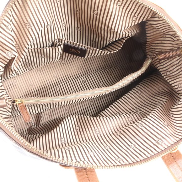 Fendi Chameleon Leather Handbag Tote Genuine Brown Women's - Picture 12 of 15